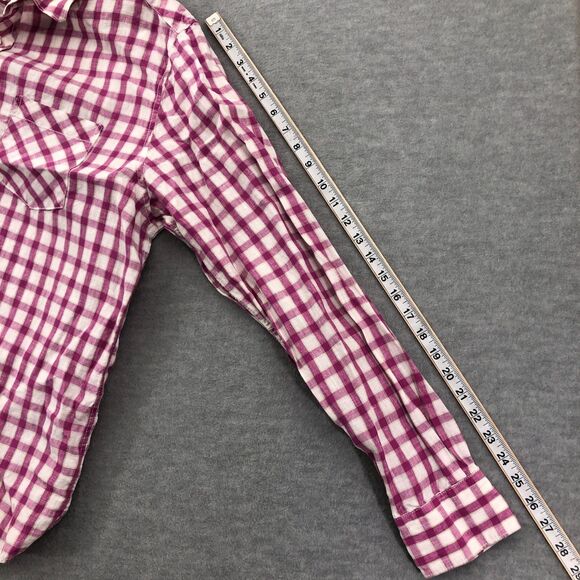 Bugatchi Button Shirt Mens Size XL Linen Shaped Fit Plaid Long Sleeve - Picture 13 of 16